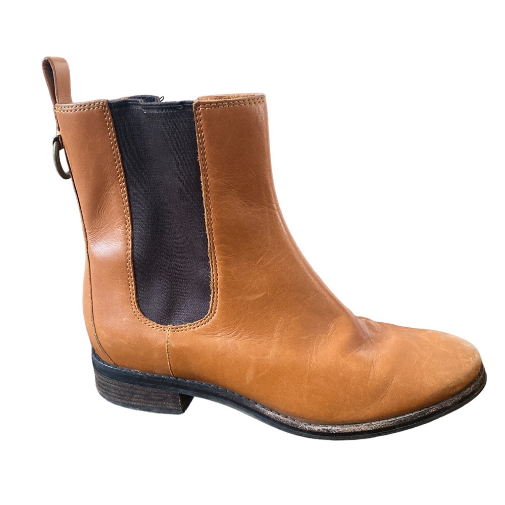 COLEHAAN  EVAN  SHORT  LEATHER  BOOT  TAN BROWN  WOMEN SIZE 7.5 - Picture 3 of 9